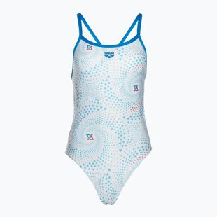 Einteiliger Damen-Badeanzug arena Fireflow Challenge back blue river/white multi