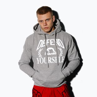Herrenpullover MANTO Defend Hoody grau