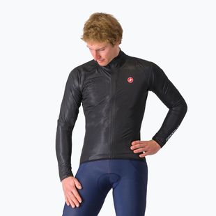 Fahrradjacke Herren Castelli Squall Shell light black/silver gray
