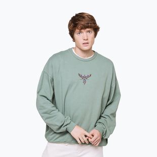 Herrenpullover Kaotiko Washed Phoenix grün
