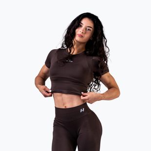 Damentrainingstop  NEBBIA Power dark brown